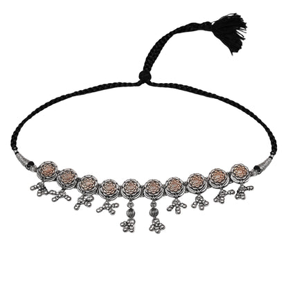 Phulwari Elegant Cast Choker Necklace with Adjustable Drawstring