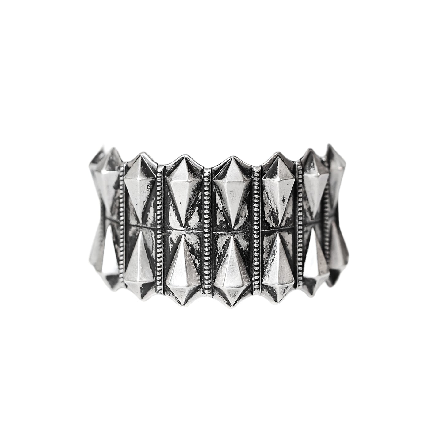 Devi Stamped and Embossed Silver Bangle (Kada)