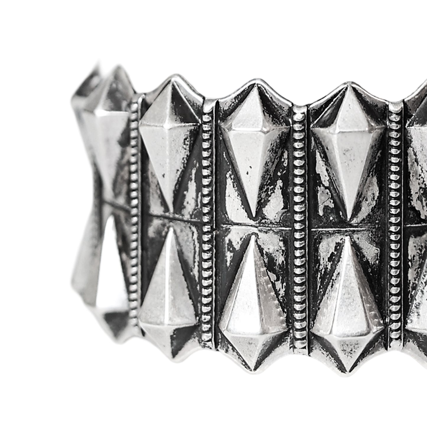 Devi Stamped and Embossed Silver Bangle (Kada)