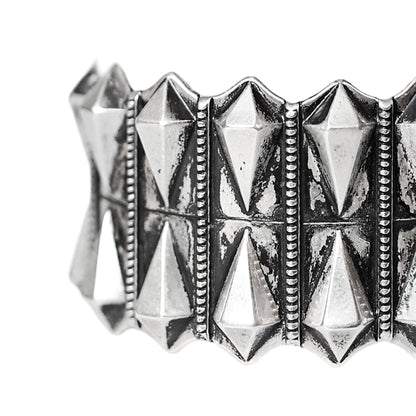 Devi Stamped and Embossed Silver Bangle (Kada)