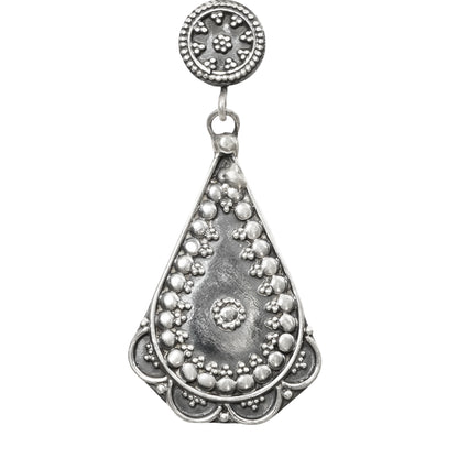 Sitara Handcrafted Cast Silver Earrings